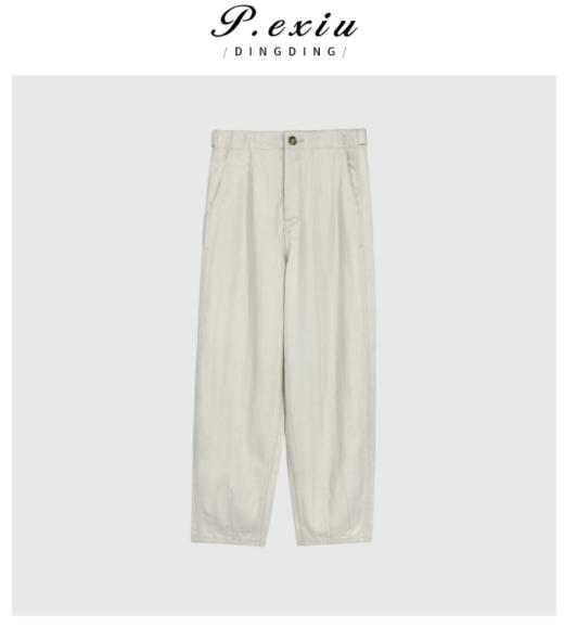 04-3潘依绣丁丁宠粉设计感可调节腰围时尚百搭老爹裤牛仔裤 D5997 商品图0