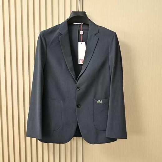 法国e鱼男士2026春夏季男士双色薄款泡泡纱商务防晒休闲西服 商品图3