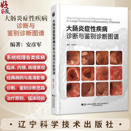 大肠炎症性疾病诊断与鉴别诊断图谱 安彦军 初中级消化内科医师 大肠疾病 炎症 诊断 鉴别诊断 内镜 消化内科 辽宁科学技术出版社 商品图0