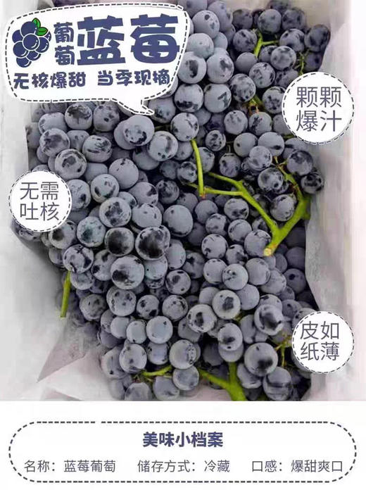 现货 蓝莓葡萄2斤装 商品图4