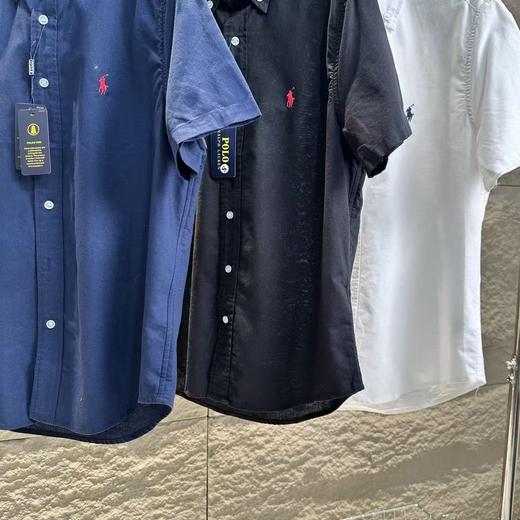 【xm1】经典夏日情侣小刺绣亚麻短袖衬衫！！ 商品图2