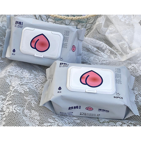 A苏软软舒桃80片纯水湿厕纸