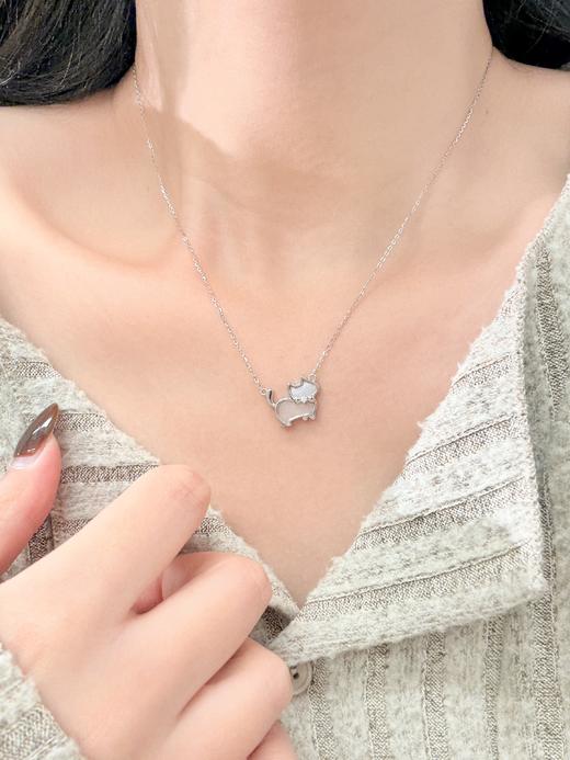 卡蒂罗KADER 优雅猫咪项链  甜美可爱猫咪吊坠轻奢小众设计少女心可调节锁骨链极简百搭恋爱好运 商品图8