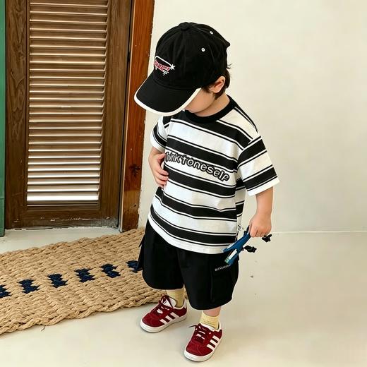 【承包娃一夏天的短袖49/4件‼️】儿童纯棉a类短袖男童宝宝女童全棉衣服防蚊裤73-140码聚 商品图2