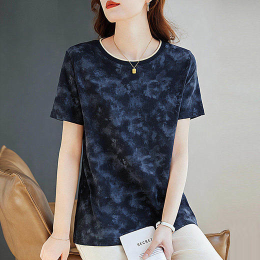 印花短袖t恤女2026新款夏季爆款宽松显瘦女装上衣大码半袖体恤衫 商品图1