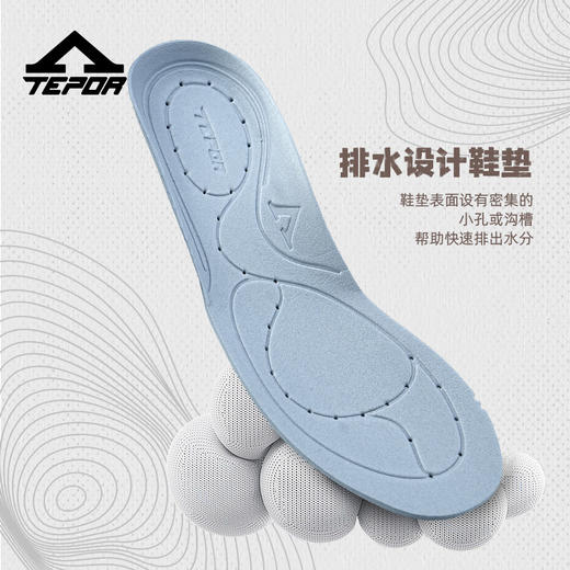 TEPOR天跑越山系列 趣野/驰野系列 溯溪鞋 浙江省游泳队指定官方合作伙伴 轻盈舒适 防滑耐磨 商品图8