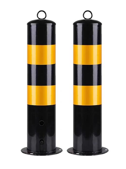 【HDXK】地桩 警示柱 加厚钢管防护栏杆  高50mm/宽144mm 壁厚1.5 商品图1