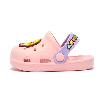 B.Duck小黄鸭童鞋儿童拖鞋男童透气洞洞鞋女童可爱家居鞋0955粉色26 商品图0