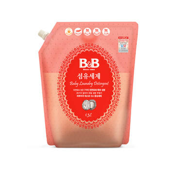 保宁（B&B）进口婴儿洗衣液宝宝专用内衣物清洁洗衣液温和植萃【2.6斤袋装】 商品图2