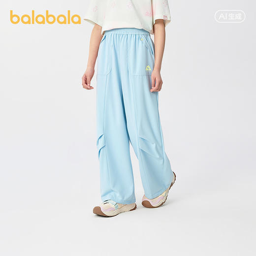 【商场同款】巴拉巴拉女童工装裤儿童裤子2026新款夏长裤薄款速干 商品图2