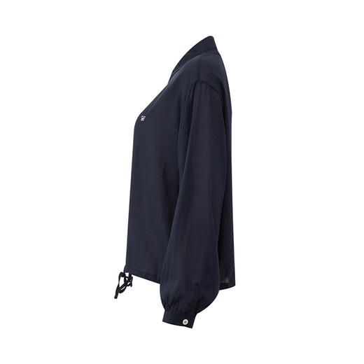 【2件9折】【Petit Bari】Petit Bari轻透百搭天丝亚麻系带遮阳衬衫 商品图6