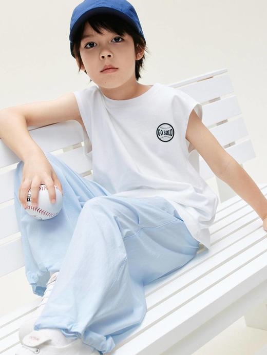 8楼摩安珂儿童little MO&Co.26年夏季新款三三力安同款active系列|凉感吸湿速干印花箱形背心 KBF2VET018【吊牌价：215元 ，活动价：215元】 商品图4