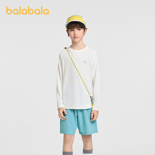 【商场同款】巴拉巴拉童装儿童长袖t恤男女童2026新款夏凉感防晒 商品图0