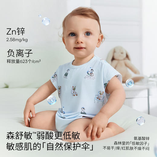 【宝宝服饰】嫚熙初生衣婴儿连体衣夏季森氧冰奶皮宝宝爬服哈衣 商品图3