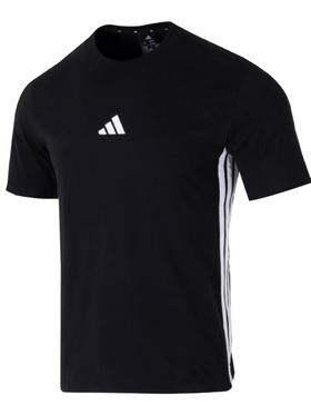 XXM Adidas阿迪达斯短袖男T恤2026夏季新款运动休闲男装透气圆领上衣
