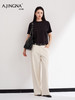 【极简韩系】阿菁娜春夏新款蝙蝠袖T恤短款微宽松可盐可甜极简通勤韩系F31C302008 商品缩略图2