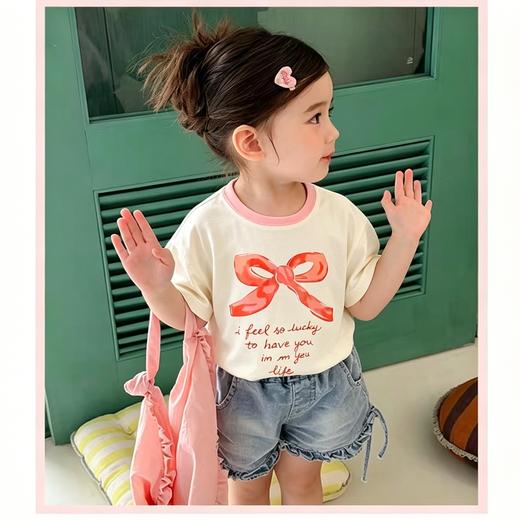 【承包娃一夏天的短袖49/4件‼️】儿童纯棉a类短袖男童宝宝女童全棉衣服防蚊裤73-140码聚 商品图6