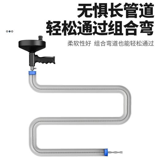 【加长10米不锈钢弹簧】通下水道神器通马桶专用工具厨房一炮通厕所疏通器捅管道堵塞.TA 商品图2