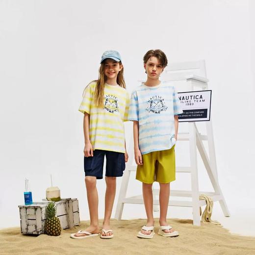 8楼NAUTICA诺帝卡童装男女童短袖t恤儿童上衣体恤夏装吊牌价189元活动价132元 商品图0