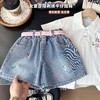 2026新款夏款棉质牛仔布童装 可爱卡通绣花牛仔短裤 商品缩略图0