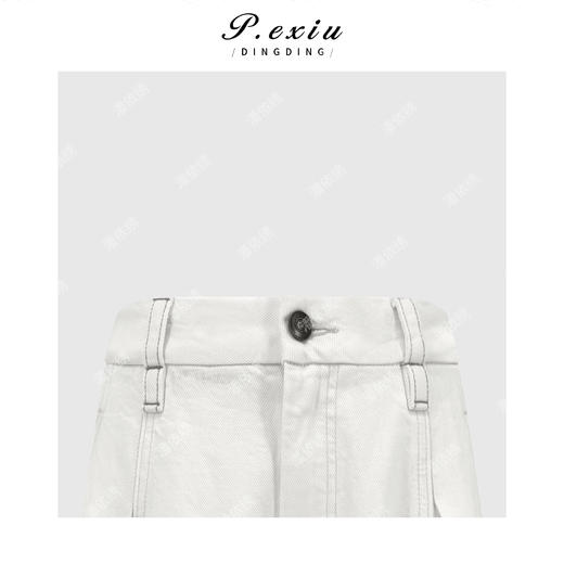 PanYiXiu/潘依绣亚麻天丝复古水洗立体剪裁重工压褶显瘦气球牛仔裤 S881632 商品图2