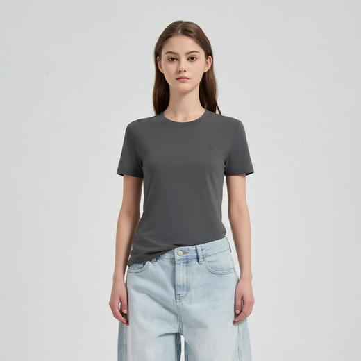 【2件9折】【Petit Bari】Petit Bari经典百搭绵柔触感圆领短袖T恤 商品图2