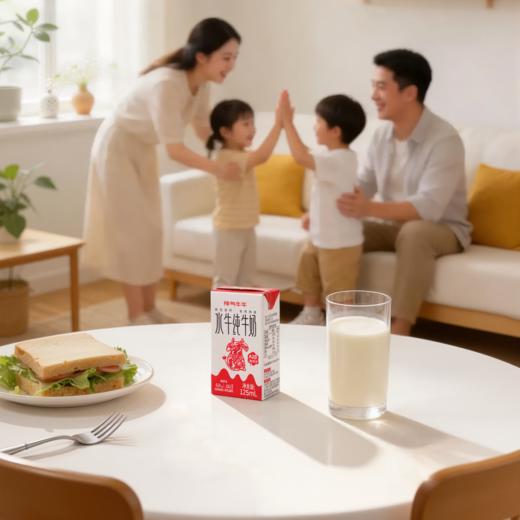 神气水牛广西水牛纯牛奶 125ml*9盒*3箱 商品图3