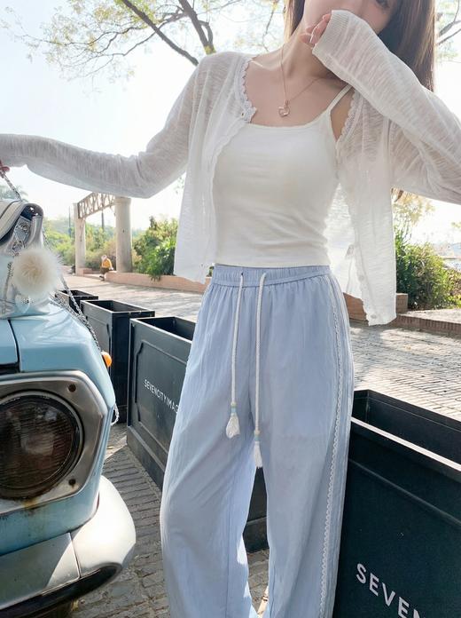 <曾小咸推荐>4.17现货秒杀 ！微信超特价！韩系抽绳蕾丝边休闲裤 日常199.99 立减120 秒杀79.99！！ 商品图7