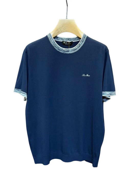 男款针织刺绣短袖T恤la015 商品图0