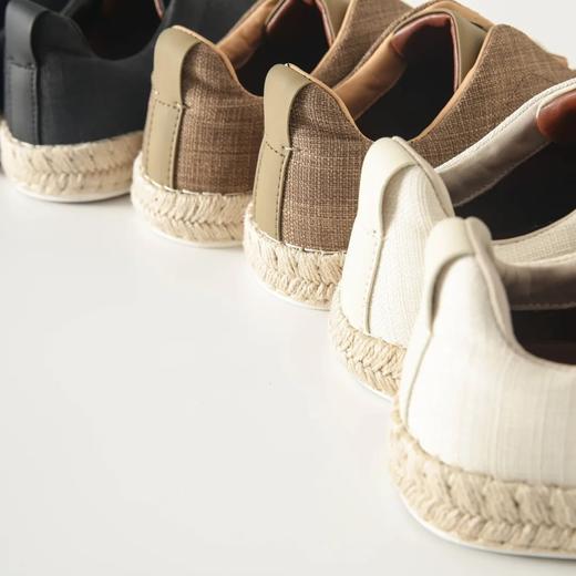 【zf1-6809】羔端明星款！男子高密亚麻渔夫一脚蹬休闲鞋！！ 商品图3