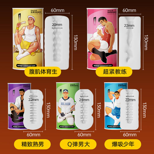 荷尔先生云柔紧致肉感飞机杯盲盒5款人物IP爆吸榨汁 商品图5