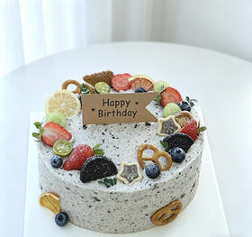 奥利奥海盐奶油水果蛋糕