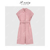 PanYiXiu/潘依绣100%亚麻高级感收腰显瘦翻领短袖连衣裙 W-63259 商品缩略图1