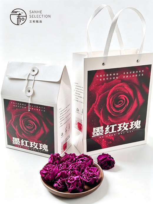云南墨红玫瑰花茶天然无添加美容养颜必备50g 商品图0