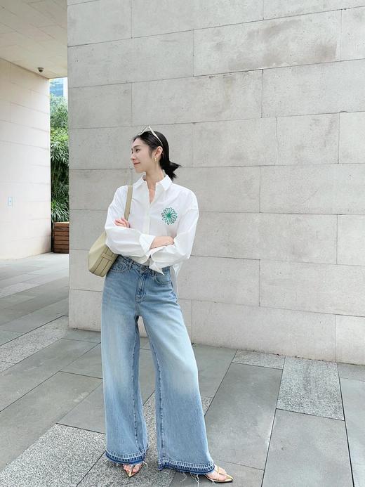 一店z 「70%莱赛尔天丝」垂感x凉感双BUFF加持！！高腰复古直筒宽松阔腿裤 商品图1