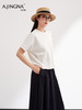 【极简韩系】阿菁娜春夏新款蝙蝠袖T恤短款微宽松可盐可甜极简通勤韩系F31C302008 商品缩略图3