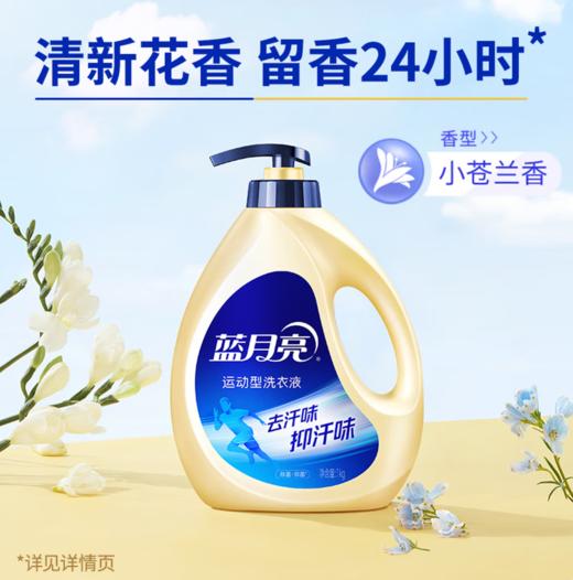 蓝月亮运动型洗衣液1kg泵瓶*2+运动型洗衣液80g瓶*2 商品图1