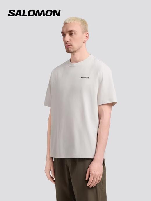 背后山系印花tee，户外工装风格。情侣大印花圆领纯色t恤E041686 商品图7