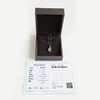 【天然正品】A货翡翠AU750白金镶钻镶天然细腻白色高冰种叶子（金枝玉叶）翡翠吊坠手链配件 19.7*7.8*3.2MM（皆取最大值）250326NJS19 商品缩略图1