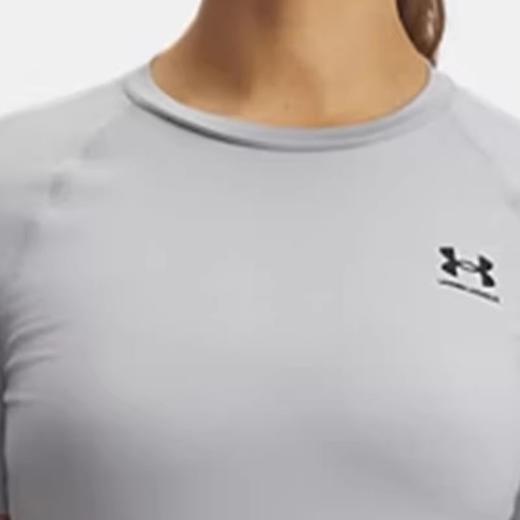 安德玛UA春夏新款HeatGear女子弹力训练运动紧身短袖 1365460-012 商品图2