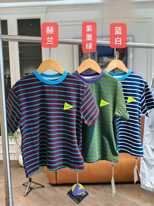 儿童山系撞色条纹T恤/山系户外防泼水登山裤  26Y04079- 商品图4
