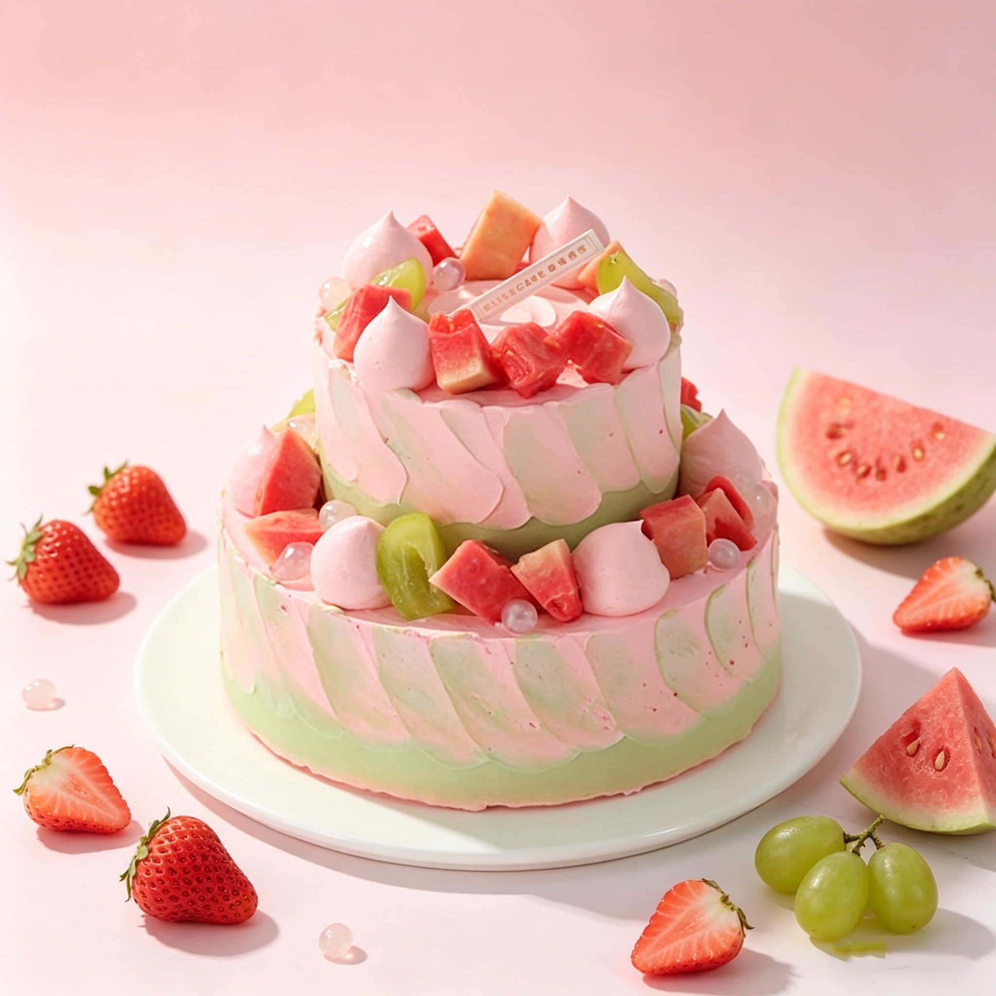 【芭乐鲜果乐园】抹茶芭乐蛋糕，清爽抹茶遇上清甜芭乐，茶香果香清新馥郁，一口芭乐幸福快乐（今日特惠）