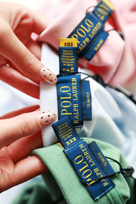 好美の五粒扣polo，出口日韩。小标刺绣基础翻领短袖poloE041688 商品图1