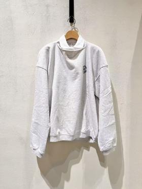 女款拼接polo领卫衣hu002