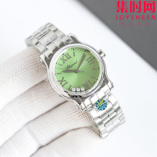 萧邦快乐钻系列 快乐钻石英手表 小号30mm 3钻，大号36mm 5钻，女士腕表 商品图3