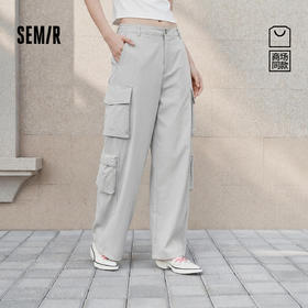 商场同款|森马 x Marcus联名款休闲裤女夏季工装裤2026新款弯刀裤