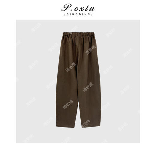 04-3潘依绣丁丁宠粉【时髦攻略】天丝港风褶皱设计通勤休闲裤 W-62361 商品图2