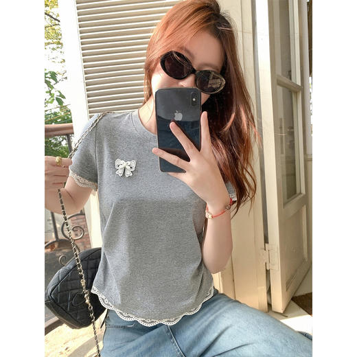 <曾小咸推荐>4.17现货秒杀 ！微信超特价！韩系镂空正肩t恤 日常119.99 立减60 秒杀59.99！！ 商品图1