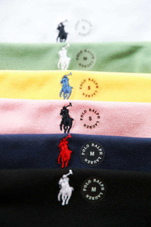 好美の五粒扣polo，出口日韩。小标刺绣基础翻领短袖poloE041688 商品图13