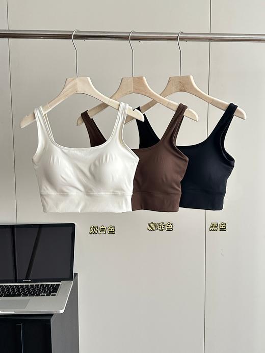 一体式固定胸垫跑步健身背心文胸 商品图6